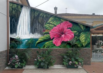 Mural para jardín en Olloniego