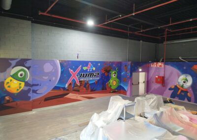Murales para el centro de ocio XJump