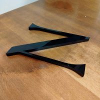 Letras corporeas en metacrilato